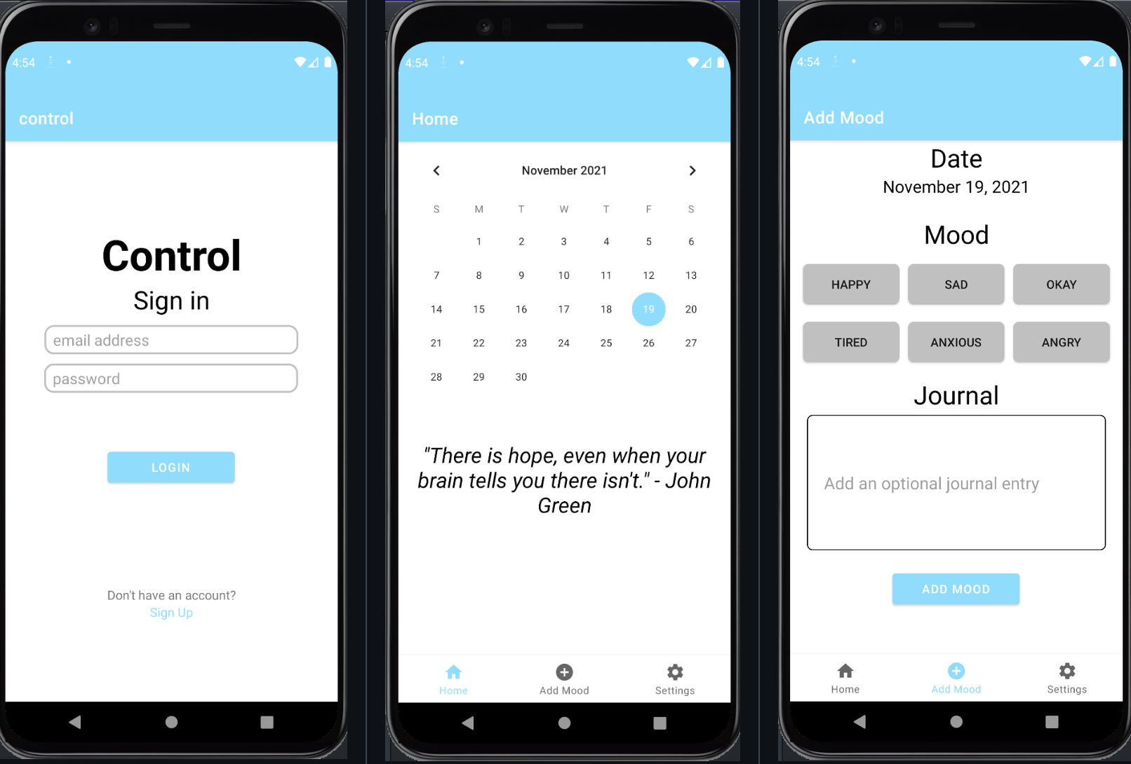 Control screenshot